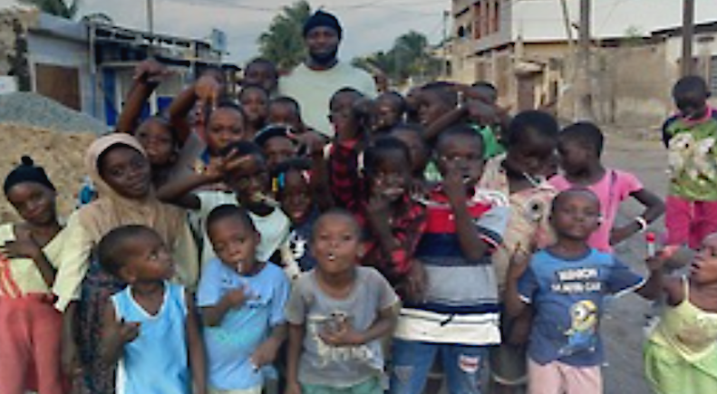 The Children eating candy I purchased for them